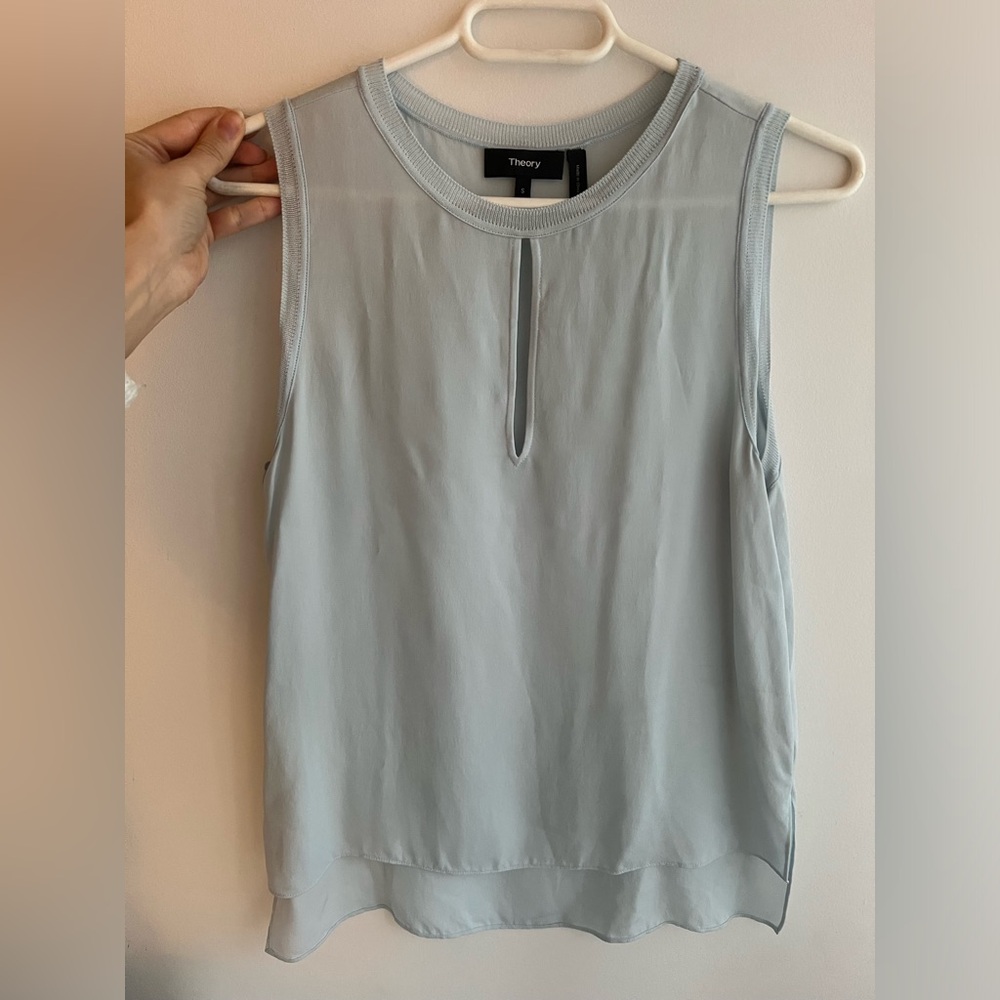 Theory Silk Sleeveless Blouse, S